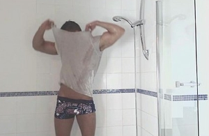 Joshua'_s Horny Shower